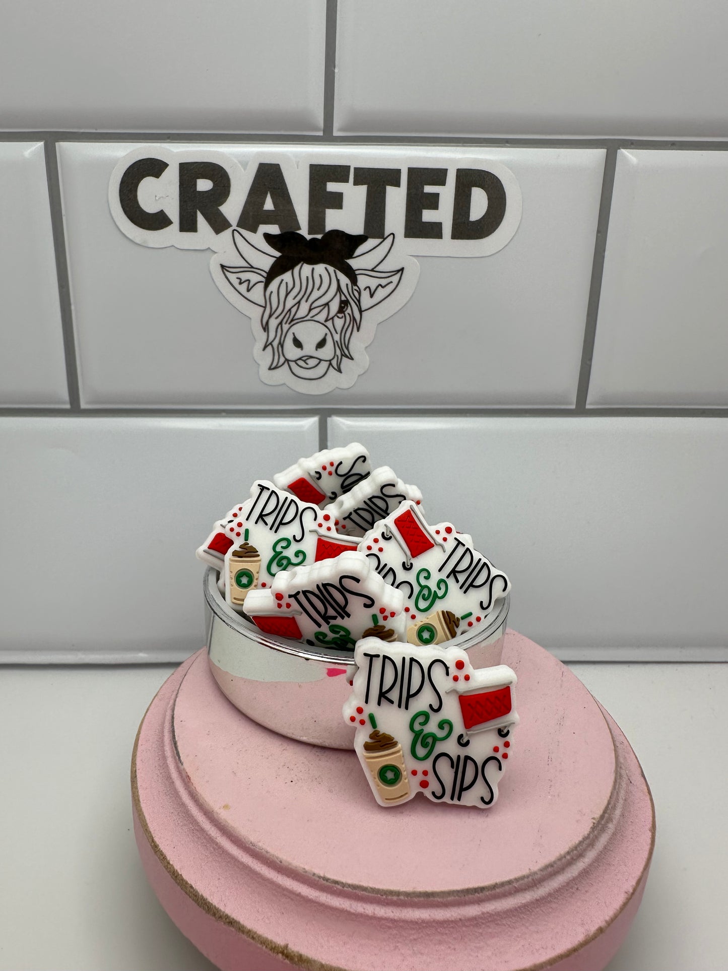 Trips and sips focal bead