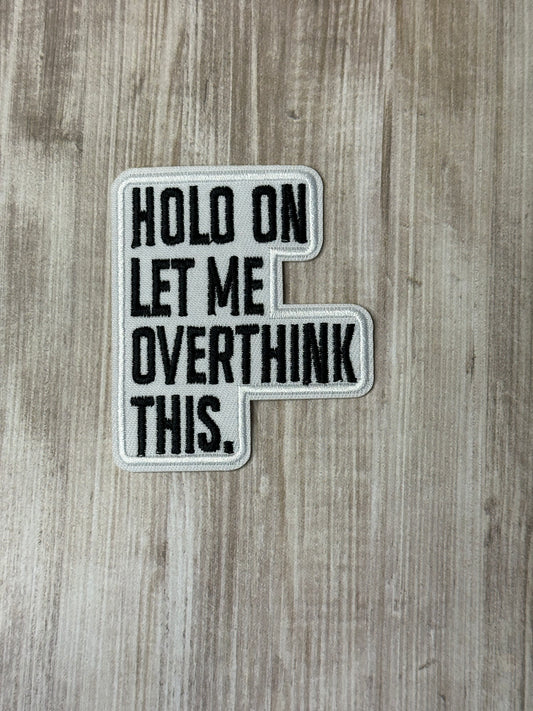 Quote iron on trucker hat patch