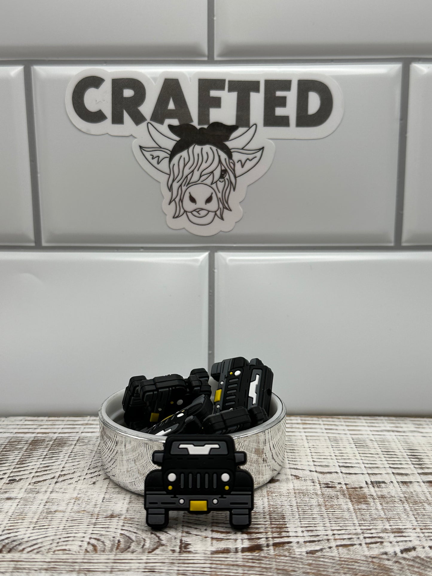 Jeep inspired focal bead